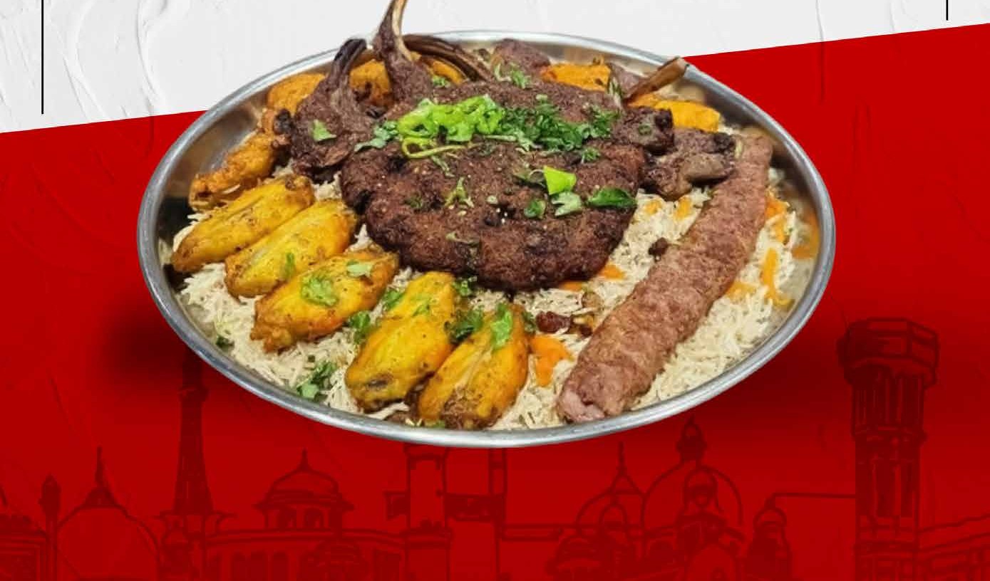 Whole slow-cooked lamb platter, prepared Dum Pukht style at BK Restaurant