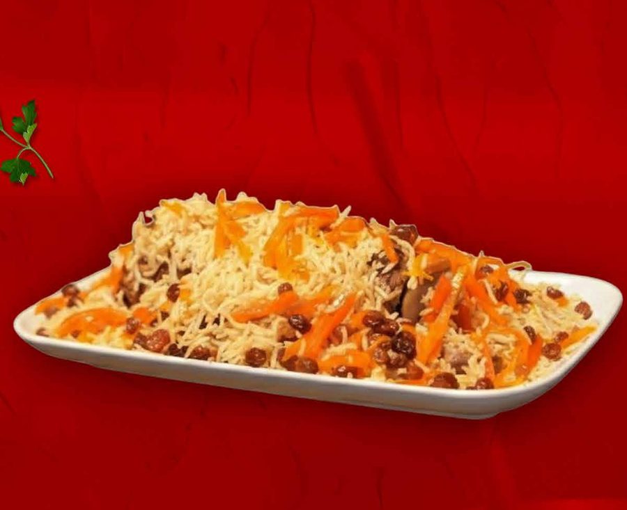 Fragrant rice platter at BK Restaurant
