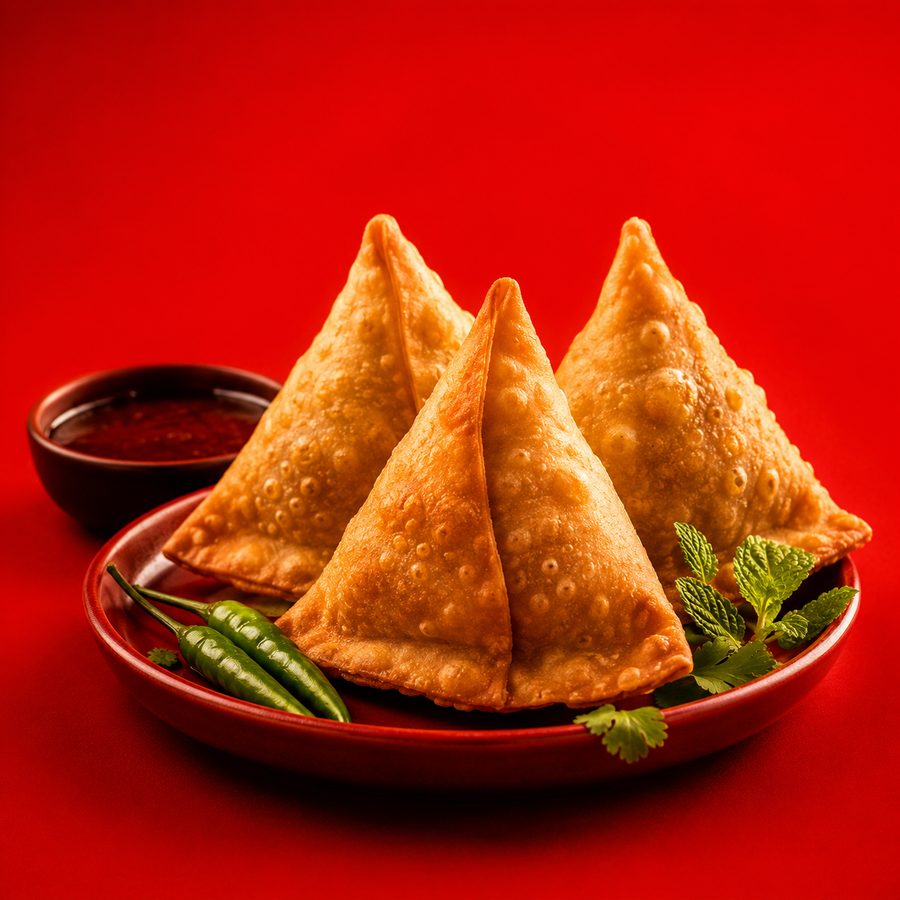 Crispy samosa starter