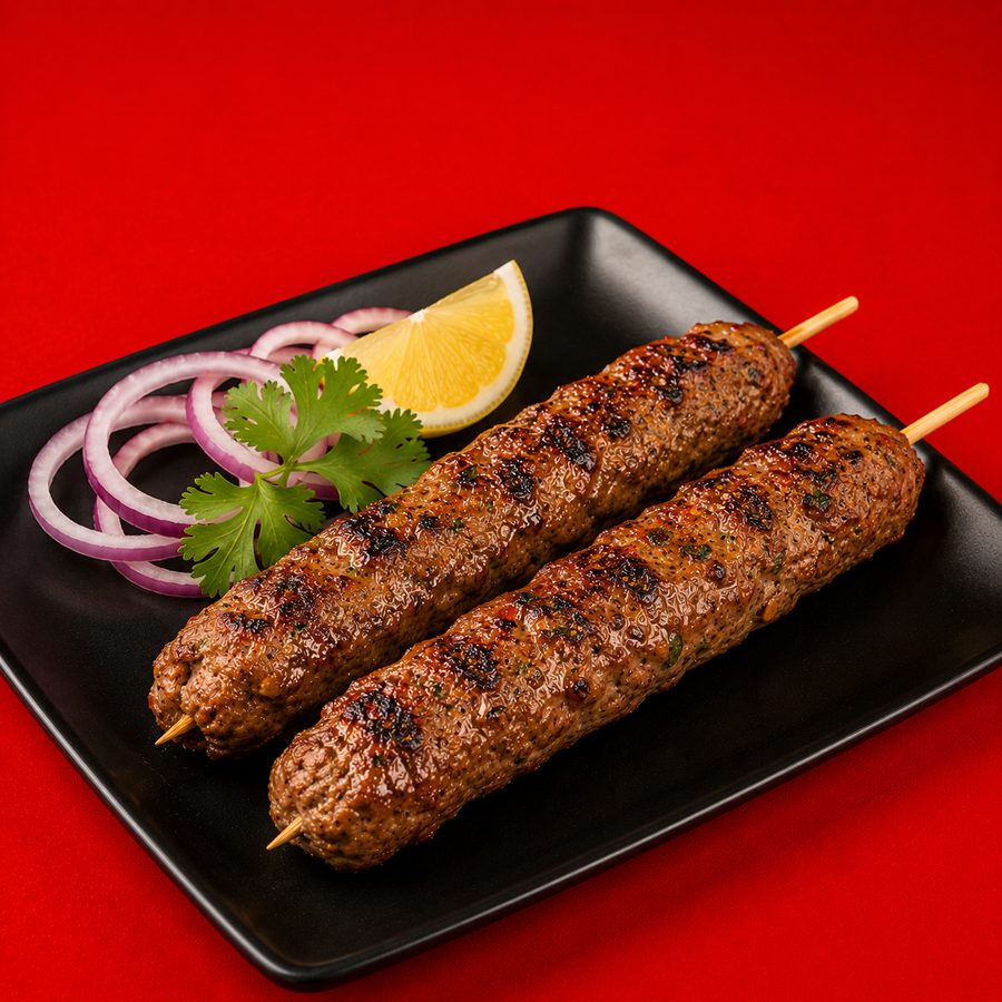 Seekh kebab skewers